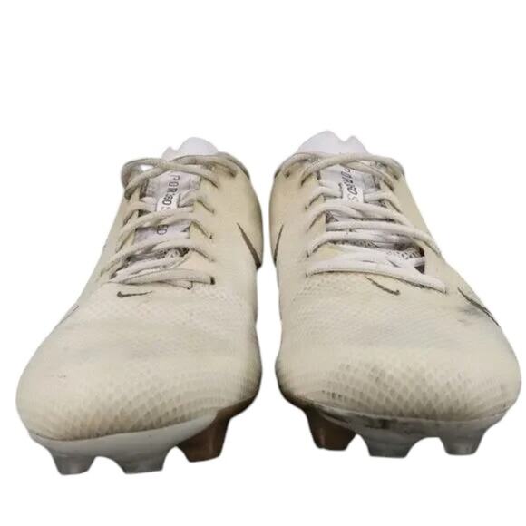 Nike Shoes Mens 13 Football Cleats Vapor Edge 360 White Gold Sport Athletic Low main image 5